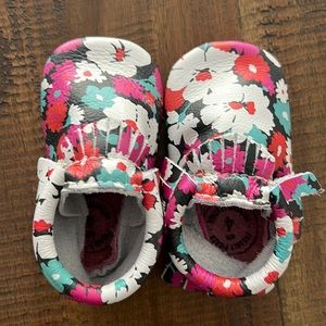 Flowery freshly picked moccasins